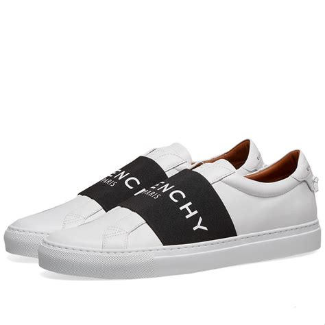 givenchy urban logo elastic leather sneakers|givenchy purple sneakers.